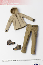 1 6 soldiers womens clothes 12 inch modern military hard shell jacket tactical pants outdoor shoes model suit