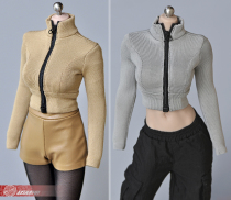 1 6 female soldier human model accessories 12-inch movable doll tbl rubber-coated plain clothes ph stretch zipper tights