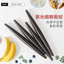 Two-headed red Ebony purple sandalwood red date wood stick two fine fish belly drum belly rolling pin bread jujube core stick