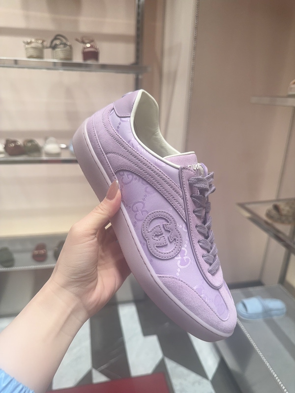 Gu*Cci Women's Full Monogram Purple Casual Shoes, Sizes 36/36.5/37, Direct Shipping