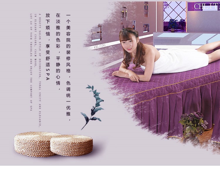 Vẻ đẹp giường ba mảnh vẻ đẹp salon vẻ đẹp giường bao gồm bông massage spa massage trị liệu giường bao gồm ba mảnh