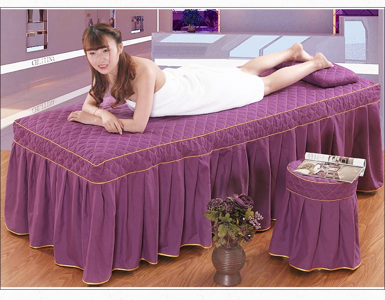 Vẻ đẹp giường ba mảnh vẻ đẹp salon vẻ đẹp giường bao gồm bông massage spa massage trị liệu giường bao gồm ba mảnh