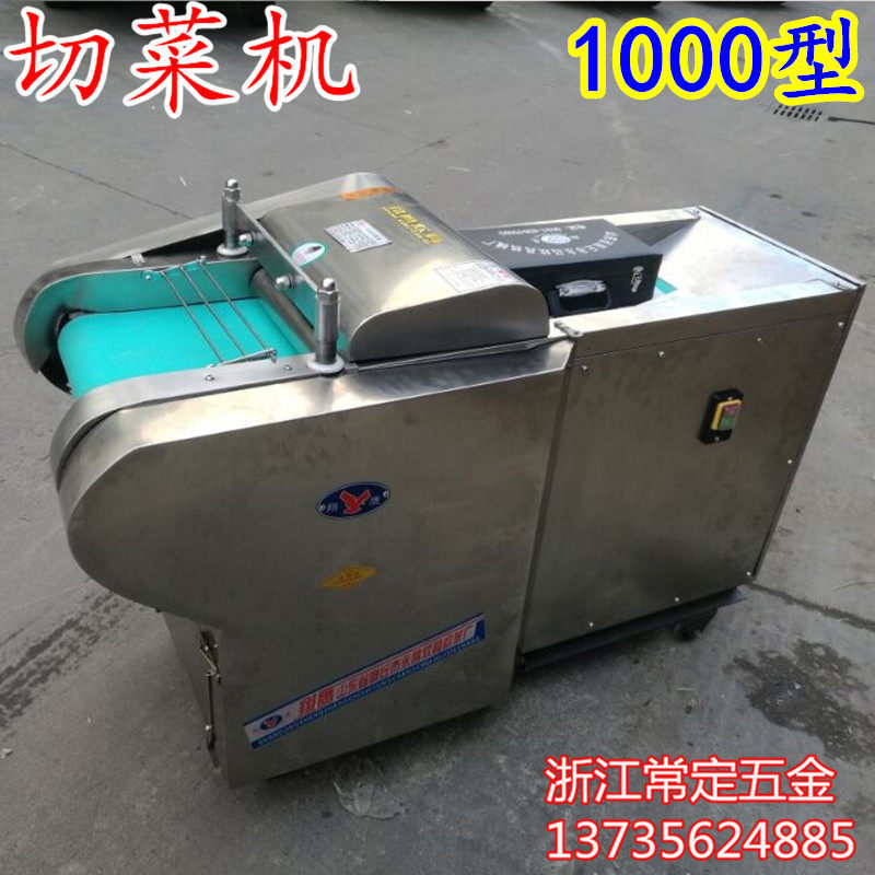 Large commercial multi-function conveyor belt cutting machine annual cake slicer household vegetable shoots dry sea cutting machine