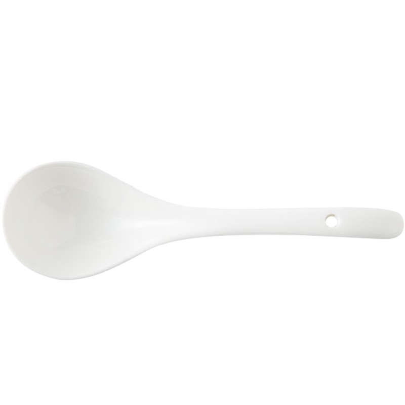 Jian Lin, ceramic white sauce pot spoon, spoon, big spoon run pure color spoon, home to take some food