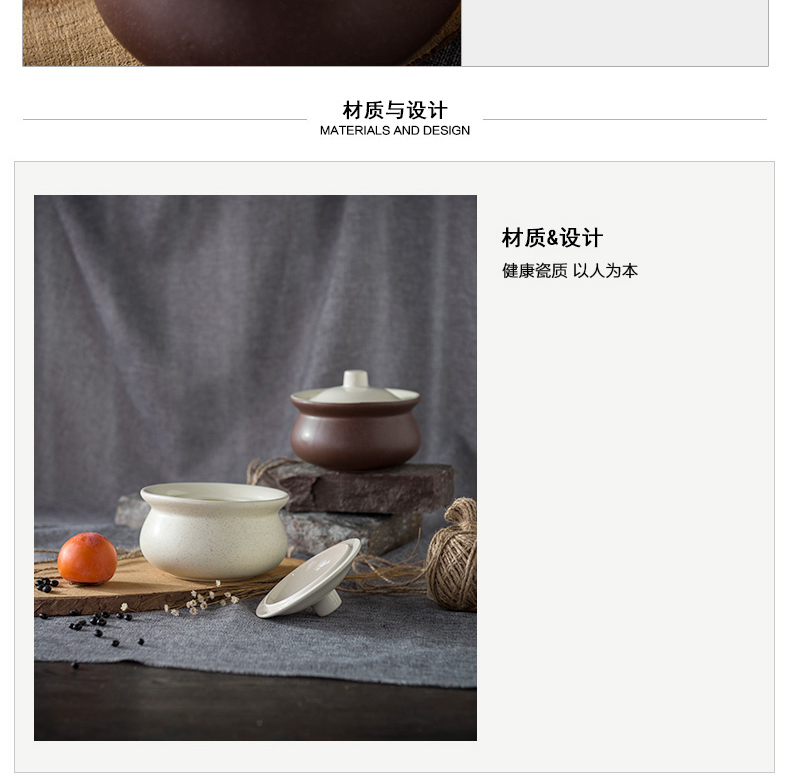 Creative Japanese ceramics tableware bowls of soup bowl single cup steamed egg cup stew of household water bird 's nest in the Nordic impression