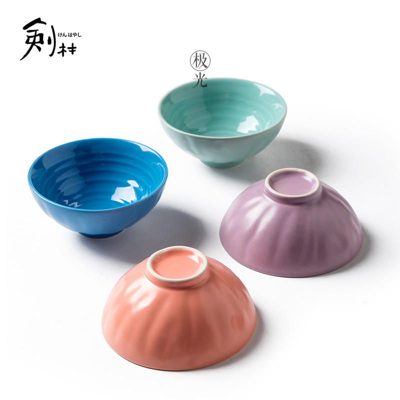 Creative Japanese ceramics tableware porringer rice bowl bowl dessert bowl suit the Nordic impression