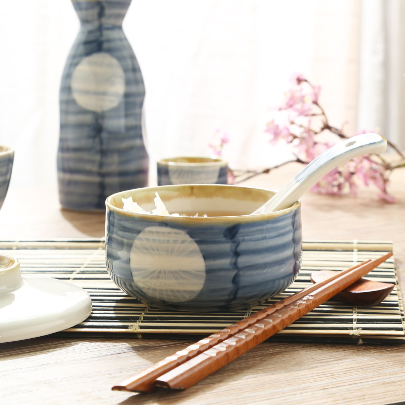 Jian Lin creative Japanese hand - made restoring ancient ways with cover porringer braise cup bowl hand - made ceramic dessert bowls bird 's nest dishes