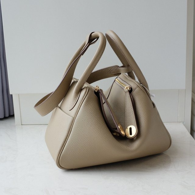 2024 new women's bag mini Lindy bag soft leather genuine leather platinum bag shoulder handbag pillow bag doctor bag trendy