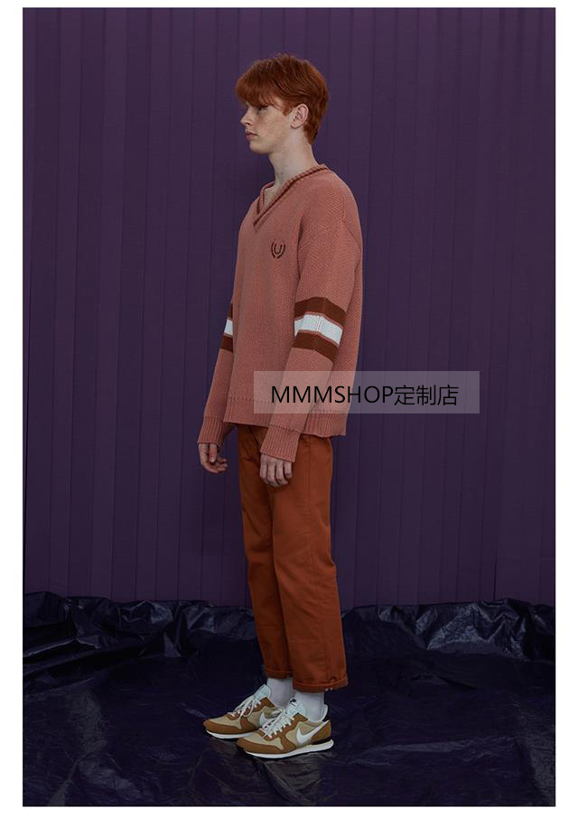 Điểm nhấn EXO Bian Boxian Shen Yuanyi tùy chỉnh với cặp đôi mẫu V-cổ dài tay nam và nữ dày áo len mùa đông lười áo len thời trang nam