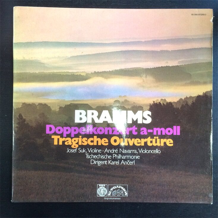 Brahms Suknavara Violin Cello Double Concerto Tragedy Prequer Black Gel LP