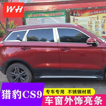 Cheetah CS9 window trim strip Hanteng X7 popular SX6 modified window bright strip body outer glass door side Press strip