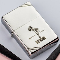 Zippo lighter 1937 Classical xtreme cut angle fine carving Wind girl genuine windproof kerosene machine