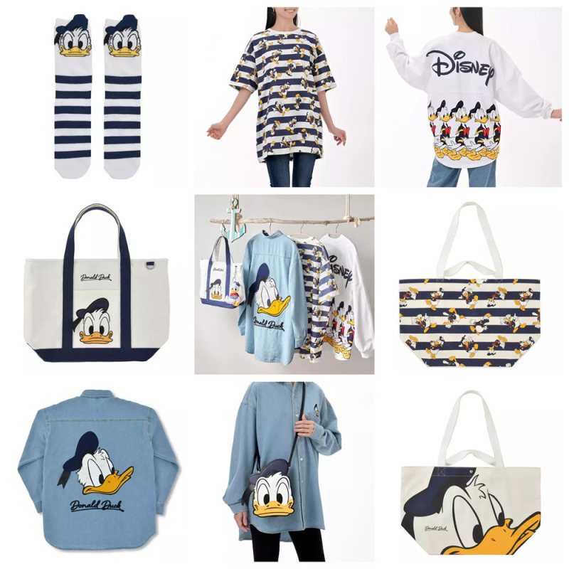 Japan Tokyo Disney Store Purchasing Agent 2026 Donald Duck Birthday Navy Striped T-Shirt Jacket Bag Pendant Japan Tokyo Disney Store Purchasing Agent 2026 Donald Duck Birthday Navy Striped T-Shirt Jacket Bag Pendant