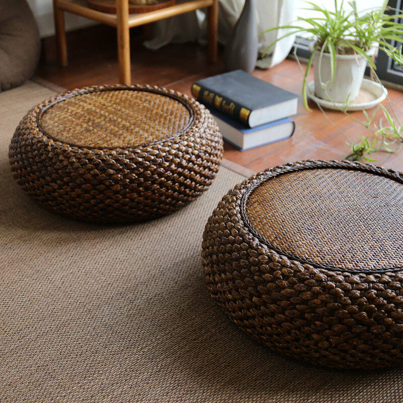 Vine Weave Bushel Cushion Home Thickening Round Floor Tatami Mat to take a seat Baifo Zen Mat Yoga Mat Sit Mound