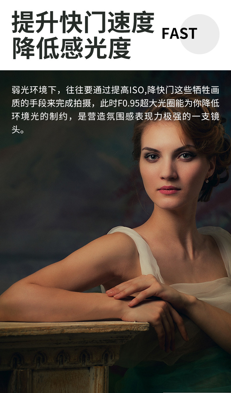 товар из китая 咔鑫达50mm f0.95全画幅定焦手动镜头适用于索尼e尼康z卡口