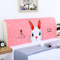 All-inclusive fabric bedside cover Soft bag elastic cloth bedside dustproof protective cover 1 5 meters 1 8 meters solid wood bedside cover cloth