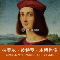 Rafael Petro Benbo Portrait Italys handsome mens oil painting Non-physical electronic drawing material