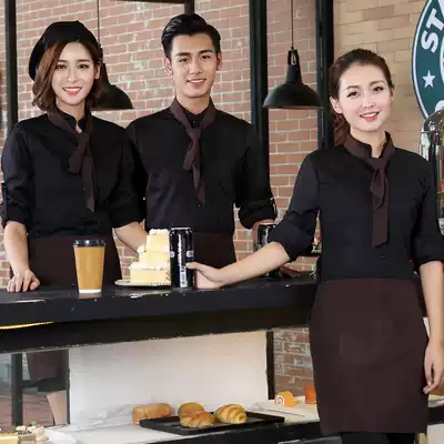 Hotel waiter overalls, short-sleeved restaurants, hot pot restaurants, cafes, tooling uniforms, summer clothes