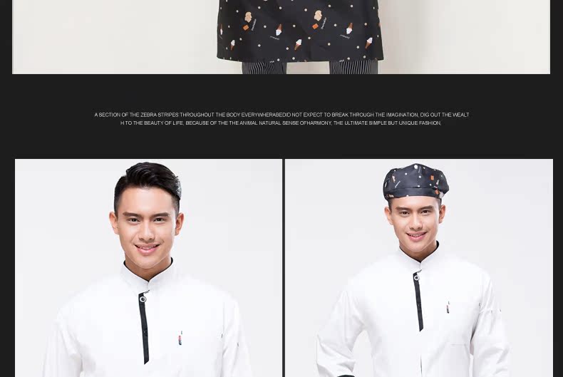 Tenue de cuisinier en polyester - Ref 1910557 Image 13