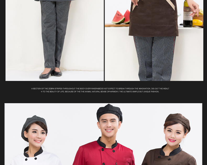Tenue de cuisinier en polyester - Ref 1910563 Image 16