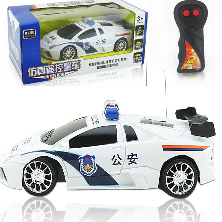 Children's remote control police car car toy fall-resistant electric drift wireless remote control car racing boy sports car model