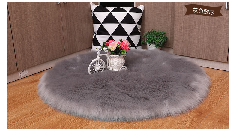 phòng khách nhỏ gọn châu Âu với sang trọng thảm sang trọng sofa đệm trang trí bảng cửa sổ vịnh cà phê giường chăn giả cửa sổ cửa hàng len - Thảm thảm trải sàn khổ lớn