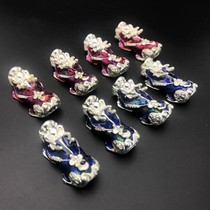 Cloisonne temperature-changing color silver-plated accessories DIY bracelet handstring jewelry bead mens transfer