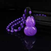 Фиолетовое колье из имитации пчелиного воска-Slim Gourd