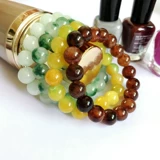 Натуральная вода, агатовый кварц, оберег на день рождения подходит для мужчин и женщин для влюбленных, браслет с одной бусиной на день Святого Валентина, бусины, аксессуар, подарок на день рождения