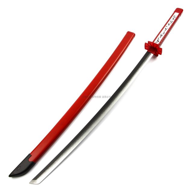 ຂ້າ Sword Demon ຕາແດງ Murasame Black Eyed Eight-room Red Eyed Sword cos Weapon Emperor Tool Killing Wooden Sword Free Shipping