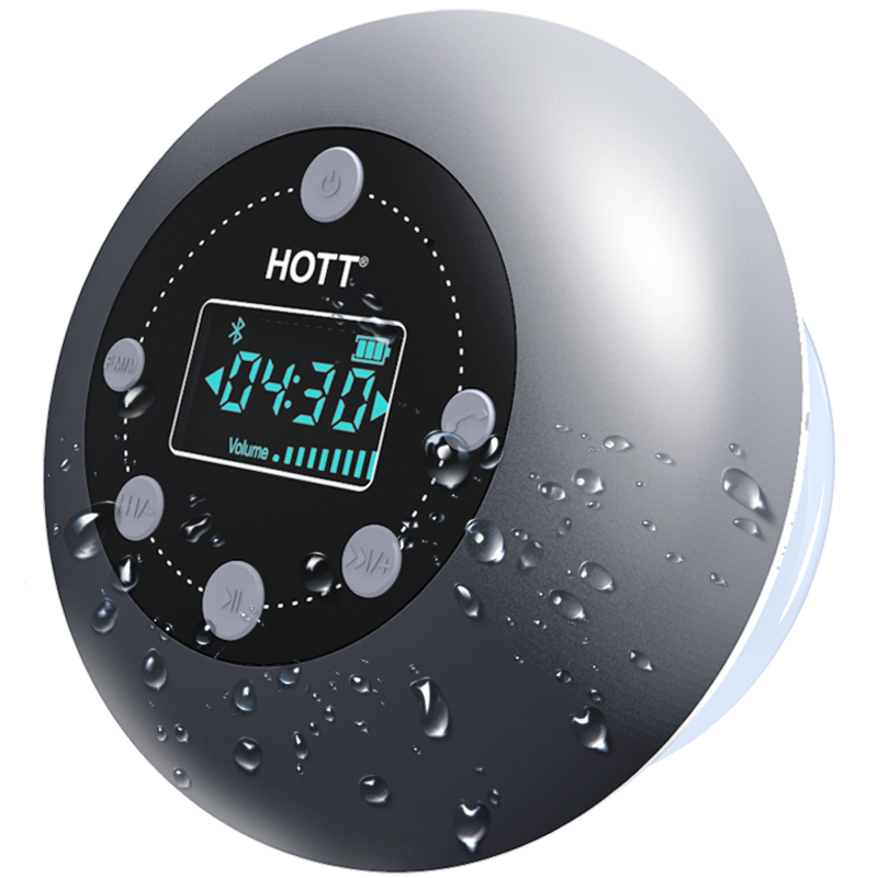 HOTT Bluetooth waterproof bath sound suction cup bathroom sound Shenzer portable mini heavy bass speaker for gift