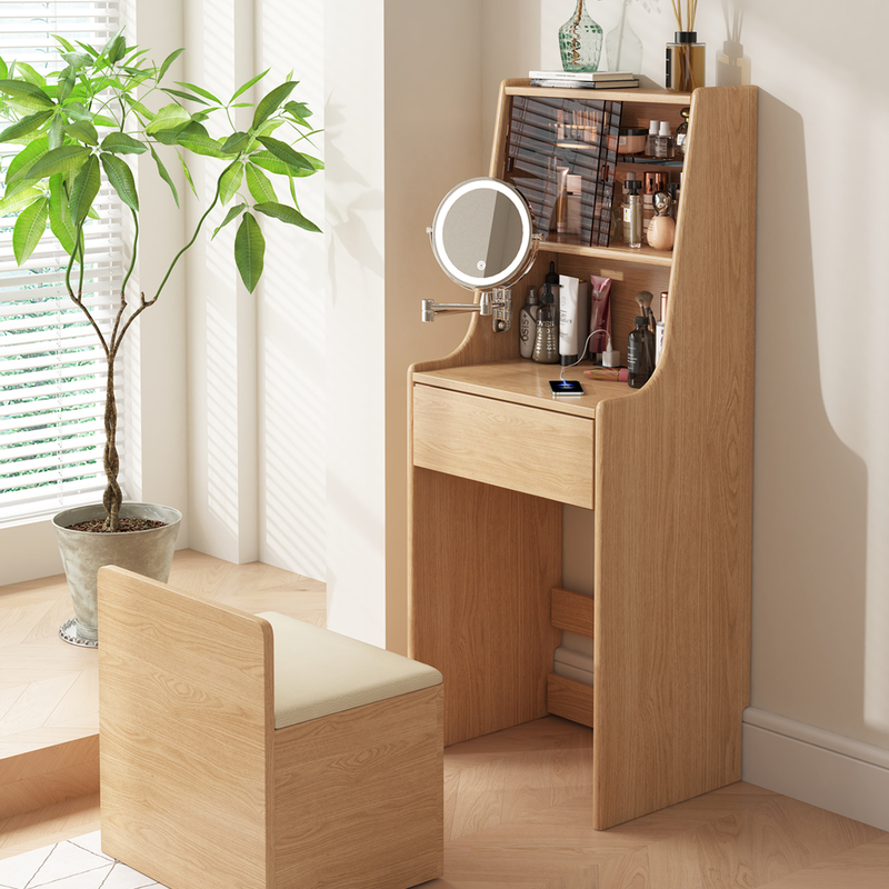 Side Cabinet, Bedroom Bedside Table, Small Dressing Table, Storage Cabinet, Multi-Functional Extremely Narrow Dressing Table and Desk Integrated Side Cabinet, Bedroom Bedside Table, Small Dressing Table, Storage Cabinet, Multi-Functional Extremely Narrow Dressing Table and Desk Integrated