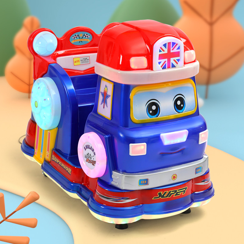The rocking car's new 2021 slot children commercial electric Meng Bao car rocking car baby music rocking machine