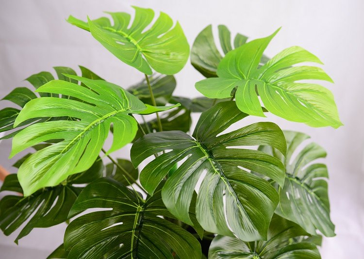 Phong cách châu Âu Bắc Âu tối giản sàn nhà máy 90 cm rùa trở lại lá mô phỏng cây monstera trang trí trong nhà hoa - Hoa nhân tạo / Cây / Trái cây lá cây giả