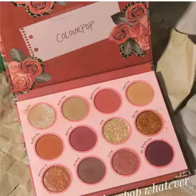 American colourpop Carla Bubble 2019 Autumn New BAO WEN rose whatever red brown eyeshadow plate