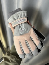 Winter Riding Ski Gloves Ladies Thickened Warm Wind-proof Cold Waterproof Non-slip Sports Touch Screen Cotton Outdoor Travel