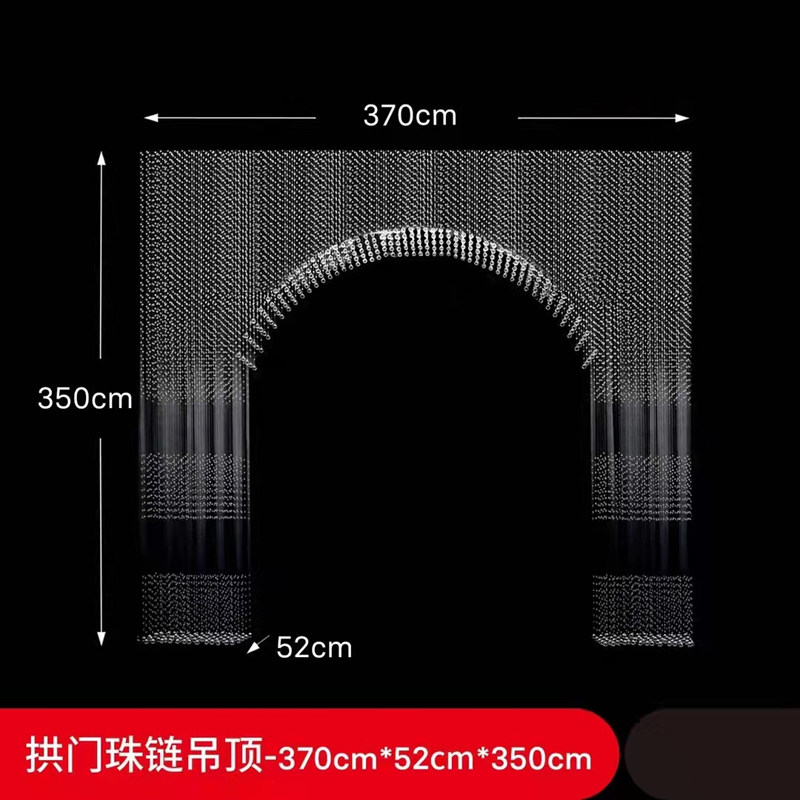 Crystal Pineapple Pearl Arch Wedding Profile New Wedding Hall Stage Suspension Ceiling Creative Decoration Simulation Flower