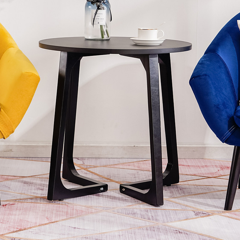 Brief Nordic tea table Bedroom Balcony Sofa edge Tea table and chairs Composition Living room Modern tea table Creative round tea table