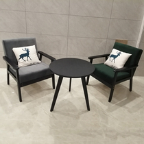 Balcony small table and chair three-piece coffee table combination modern simple bedroom casual Nordic creative net celebrity one table and two chairs