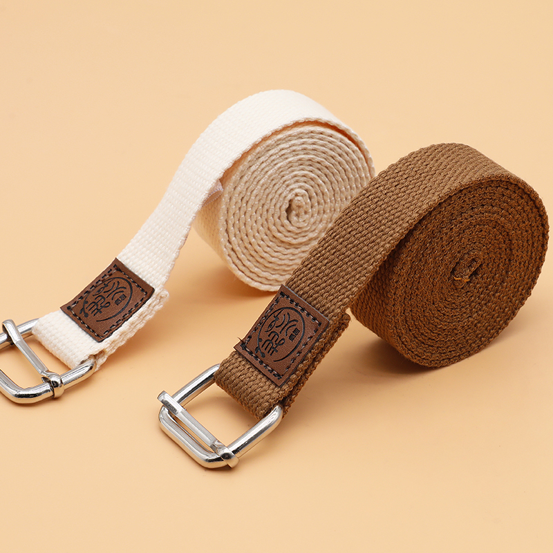 Yoga Stretch Strap Made of Pure Cotton, Iyengar Stretching Strap, Yoga Aid, Professional Non-Elastic Yoga Strap