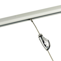 Picture hanging device removable oil painting hook aluminum alloy top-mounted slide rail 304 stainless steel ultra-thin track flagpole package