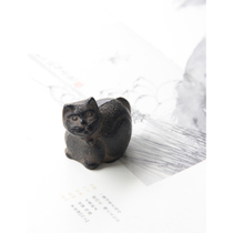 Spot Japan imported Southern Iron fat cat cast iron town calligraphy and painting press corner paper town Zodiac cute pet small ornaments