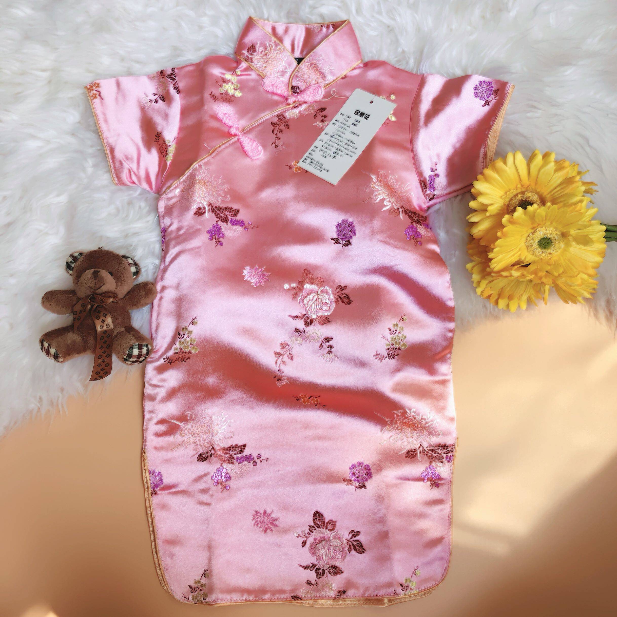 Children's cheongsam tender pink