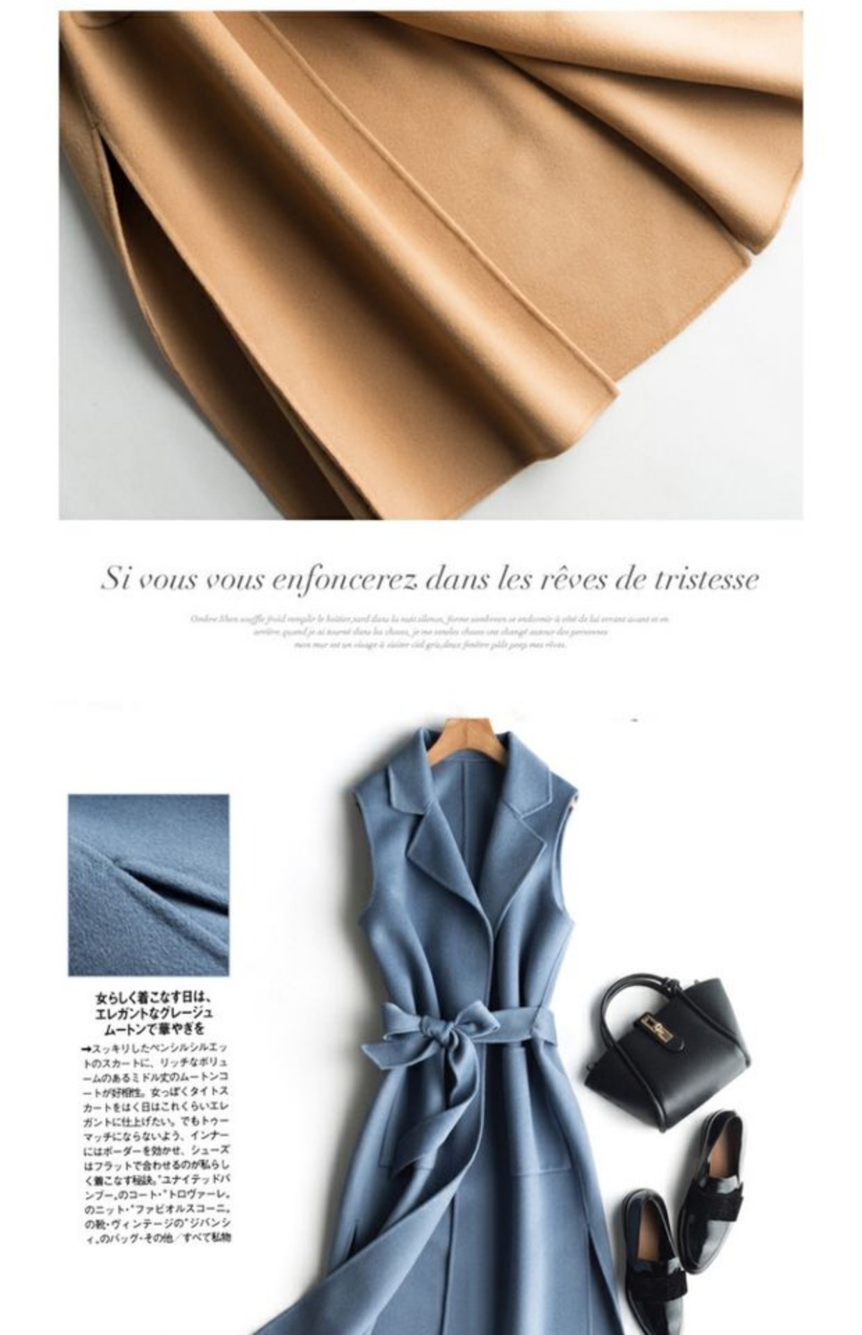 2018 xuân hè và mùa đông mới áo vest cashmere hai mặt nữ không tay siêu dài màu len phù hợp với cổ áo len áo khoác nữ dáng suông
