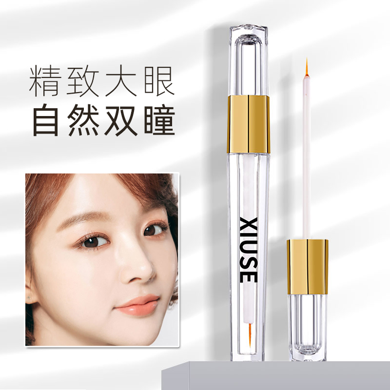 Double eye skin patch styling cream fine Chinese liquid free of marks invisible persistent permanent glue big eye theorizer Female transparent invisible