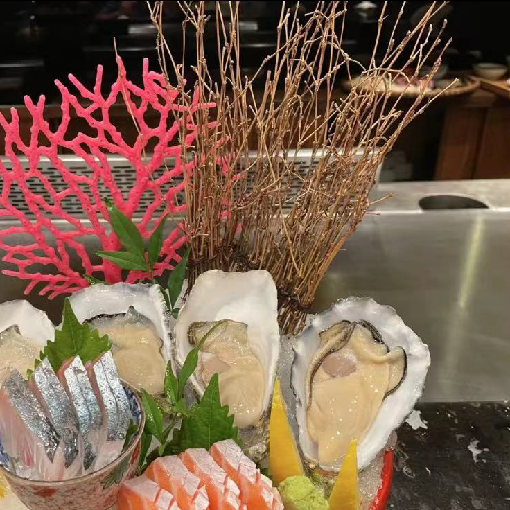 Bamboo Silk Sushi Tray Furnishing tree Bamboo Fence Bamboo Silk Sweeping Bamboo Weave Bamboo Fence Pendulum Pieces of Japan-ROK Cuisine Pendulum tray decorations