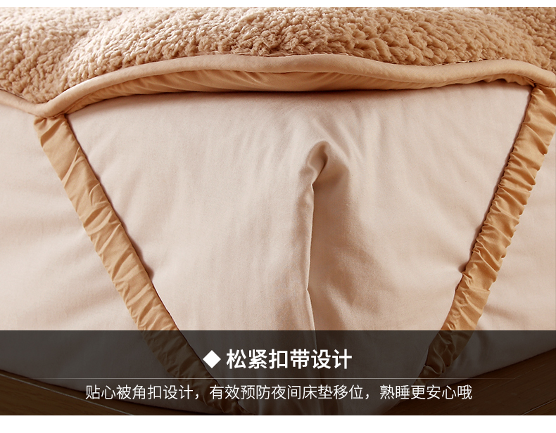 Nam Cực cashmere giả gấp nệm nệm đơn quý tầng trệt đôi 1.5 / 1.8m m phụ Nệm - Nệm đệm lò xo
