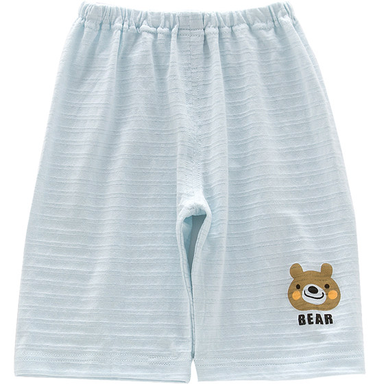 Children's capri pants summer cotton thin section boy baby loose shorts half pants baby sleeping pants air conditioning pants