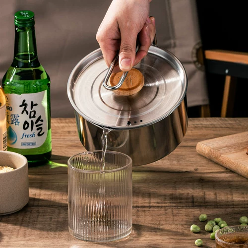 Портативный складной дорожный универсальный кофейник из нержавеющей стали для кемпинга, заварочный чайник