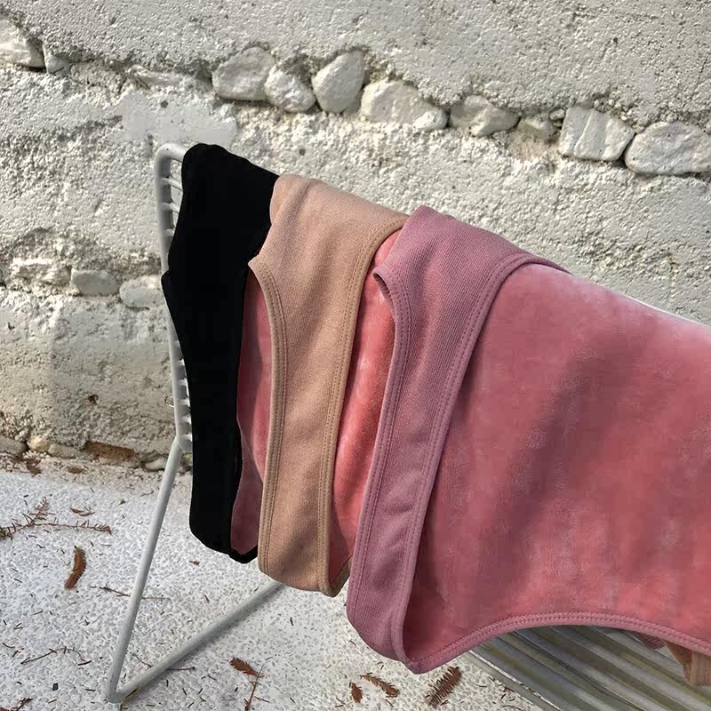 EKOOL修身显瘦加绒吊带背心女冬季内搭加厚无袖上衣保暖打底衫潮